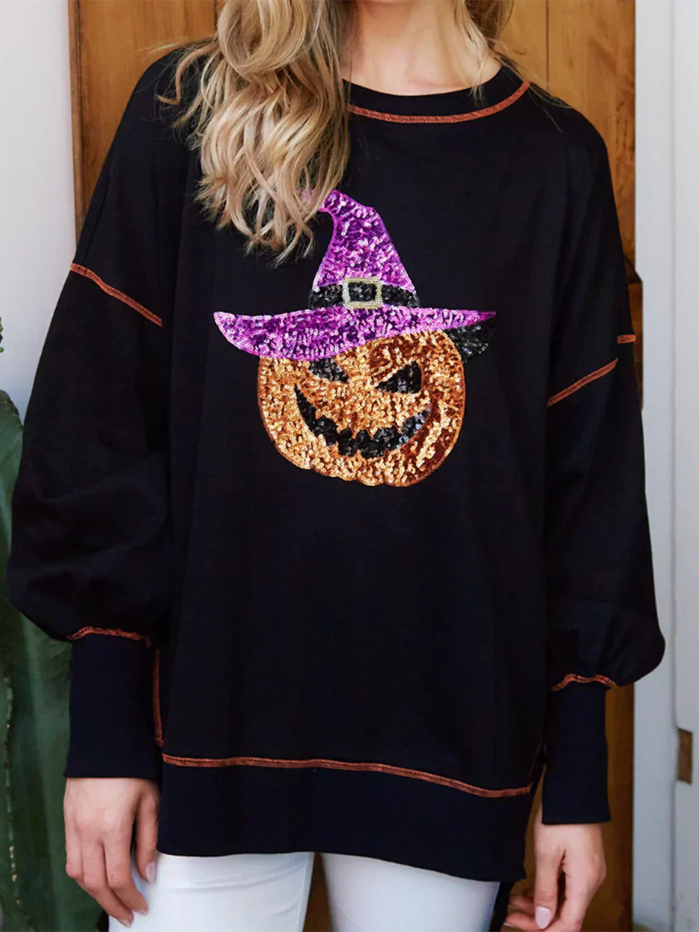 Women's Halloween Sequin Ghost Top (Buy 2 Free Shipping)