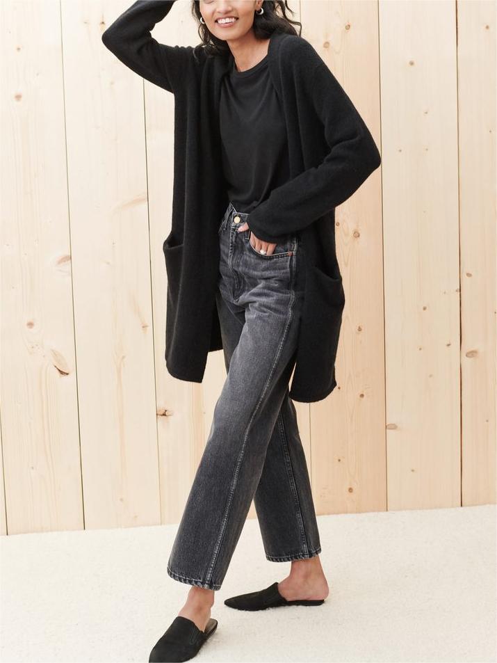 New Long Patch Pocket Sweater Coat (Buy 2 Free Shipping)