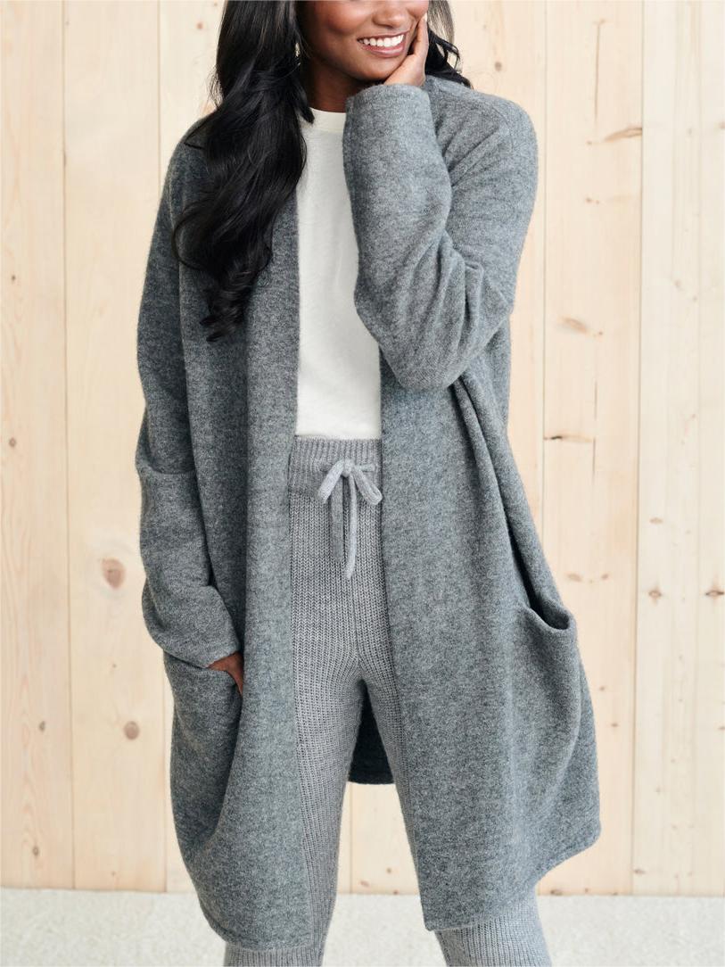 New Long Patch Pocket Sweater Coat (Buy 2 Free Shipping)