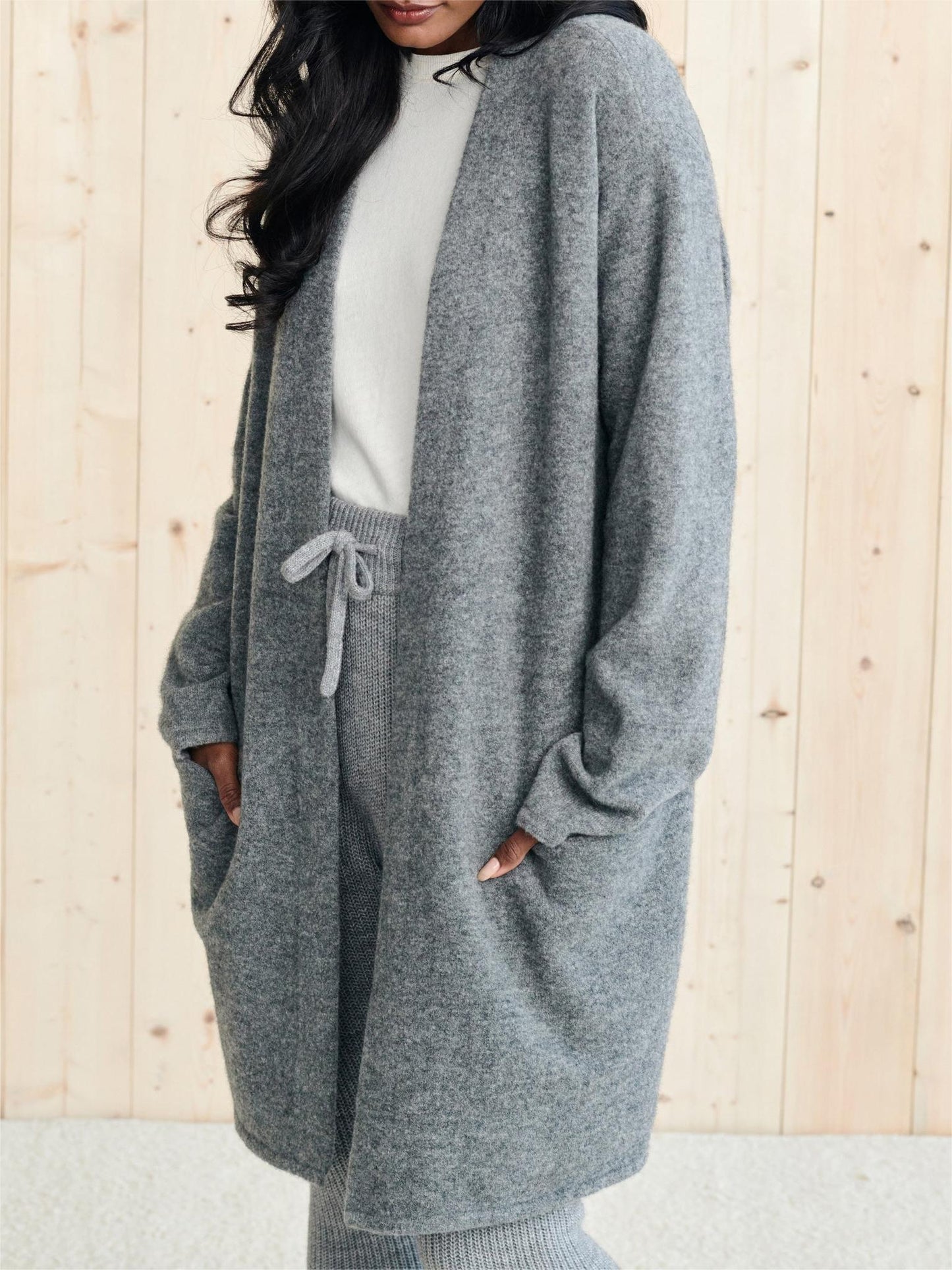 New Long Patch Pocket Sweater Coat (Buy 2 Free Shipping)