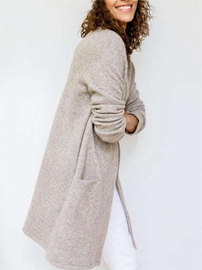 New Long Patch Pocket Sweater Coat (Buy 2 Free Shipping)