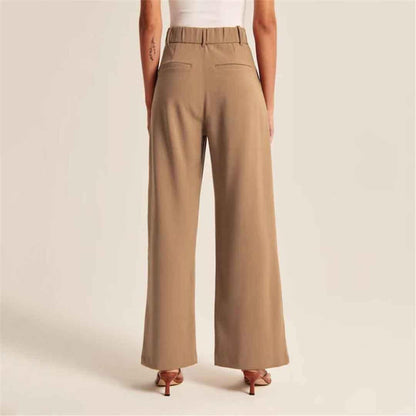 High Waist Tailored Wide Leg Pants