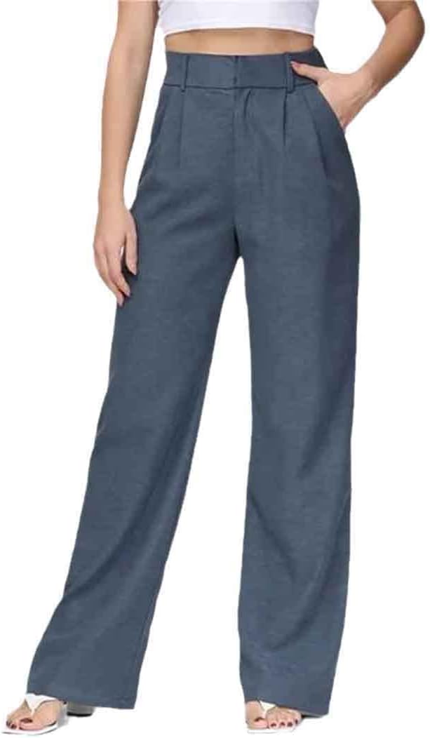 High Waist Tailored Wide Leg Pants