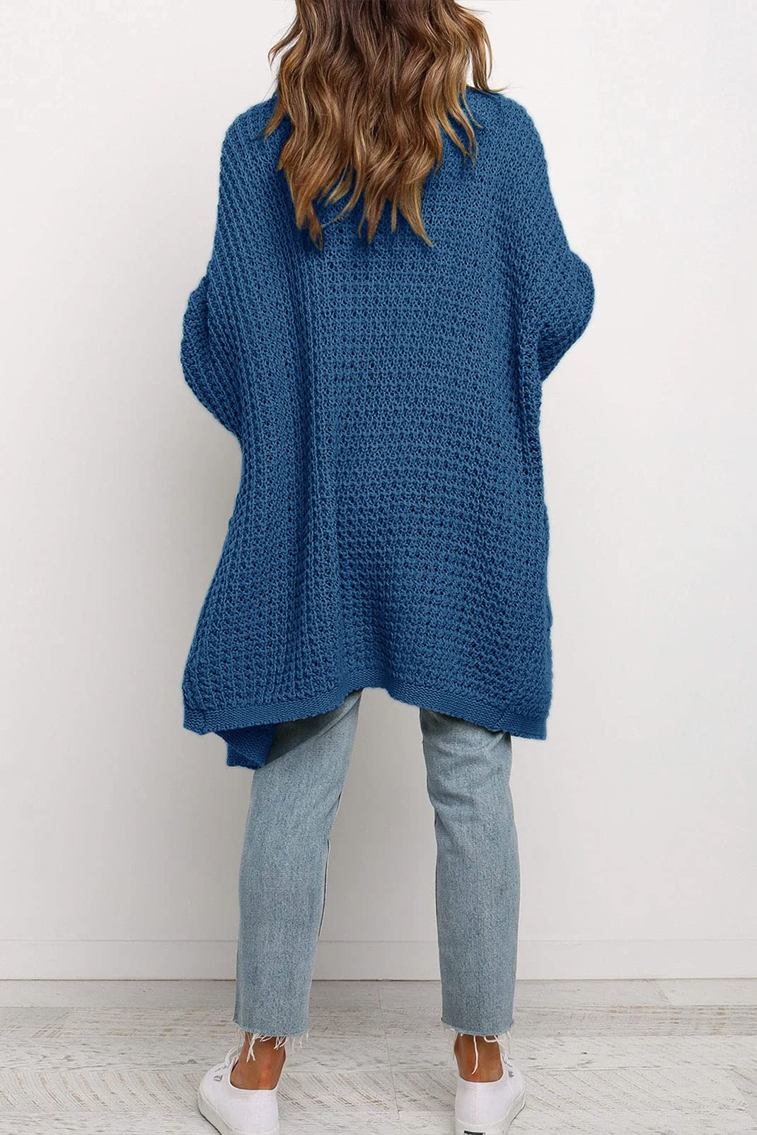 Oversized  Pockets Sweater Coat