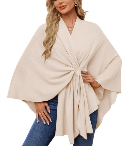 Women's Shawl Wraps Soft Open Front Poncho Sweater (Buy 2 Free Shipping)