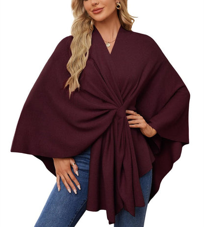 Women's Shawl Wraps Soft Open Front Poncho Sweater (Buy 2 Free Shipping)