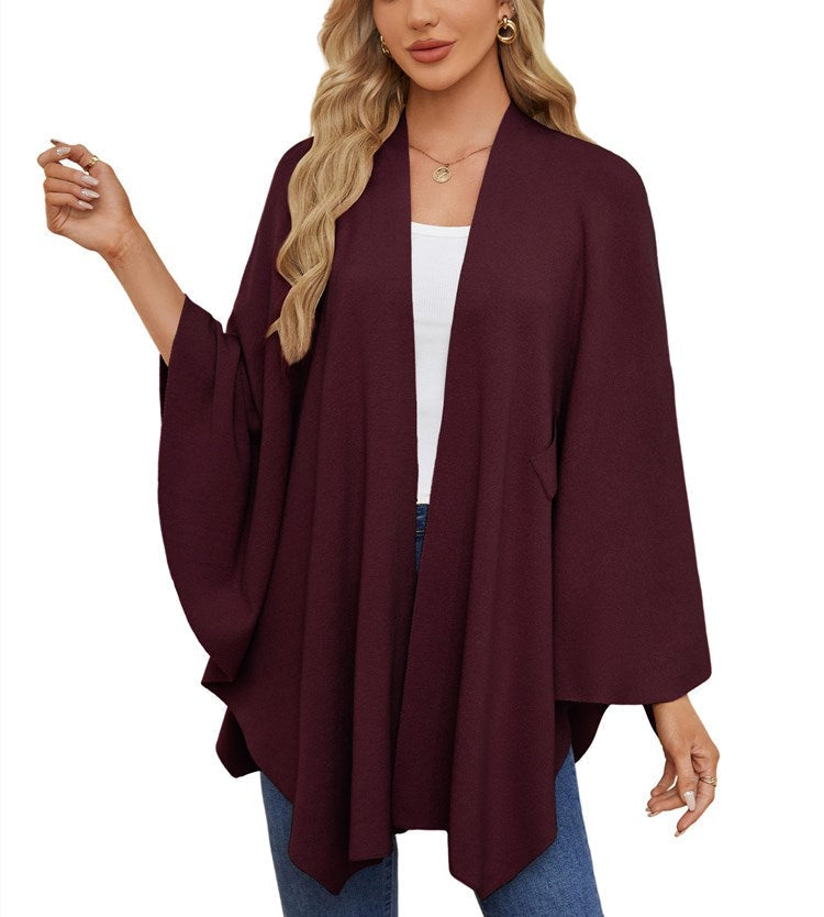 Women's Shawl Wraps Soft Open Front Poncho Sweater (Buy 2 Free Shipping)