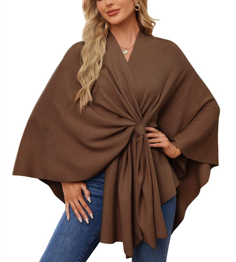 Women's Shawl Wraps Soft Open Front Poncho Sweater (Buy 2 Free Shipping)