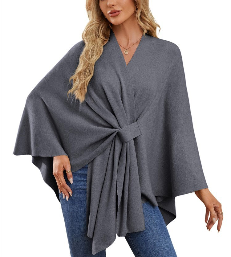 Women's Shawl Wraps Soft Open Front Poncho Sweater (Buy 2 Free Shipping)