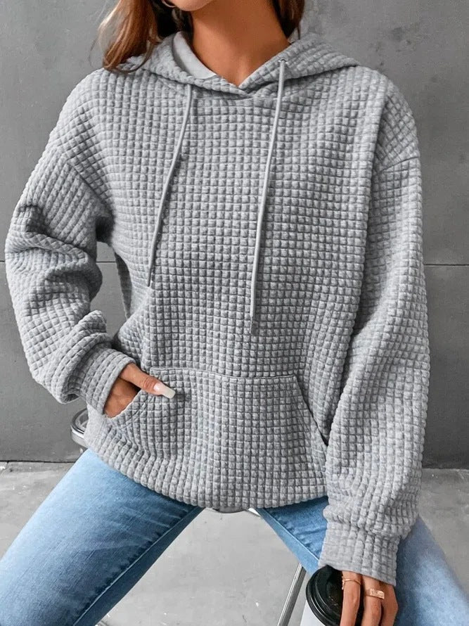 Women's Casual Waffle Hoodie Sweatshirt (Buy 2 Free Shipping)