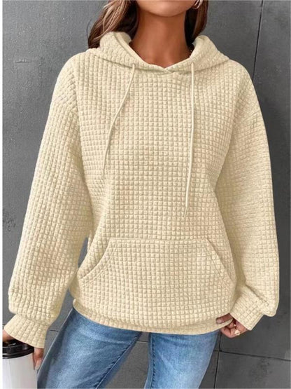 Women's Casual Waffle Hoodie Sweatshirt (Buy 2 Free Shipping)