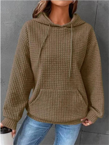 Women's Casual Waffle Hoodie Sweatshirt (Buy 2 Free Shipping)