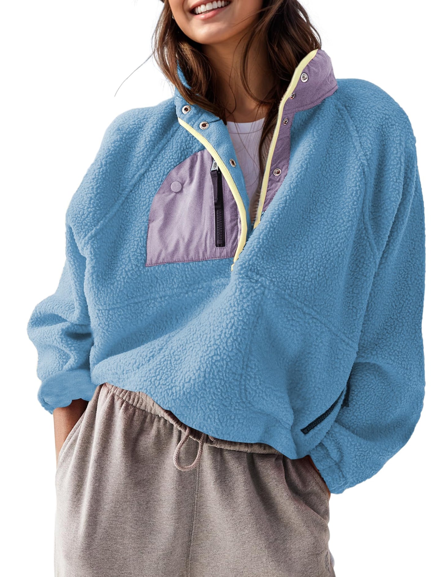 Women's Sherpa Fleece Pullover Jacket (Buy 2 Free Shipping)