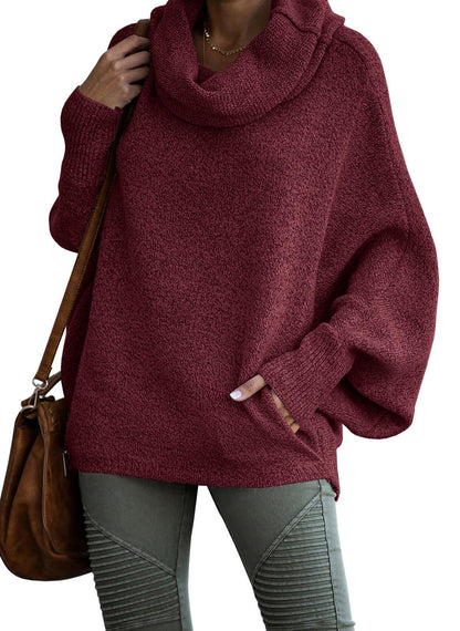 Women's Cowl Neck Pullover Sweaters with Pockets (Buy 2 Free Shipping)