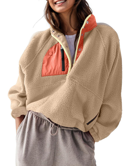 Women's Sherpa Fleece Pullover Jacket (Buy 2 Free Shipping)