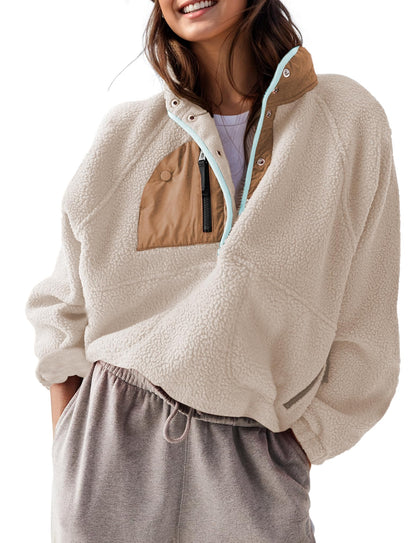 Women's Sherpa Fleece Pullover Jacket (Buy 2 Free Shipping)