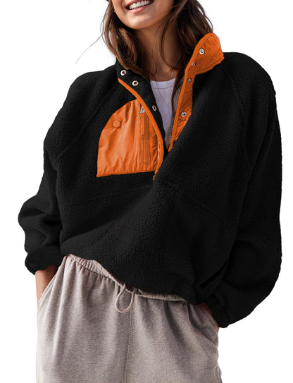 Women's Sherpa Fleece Pullover Jacket (Buy 2 Free Shipping)