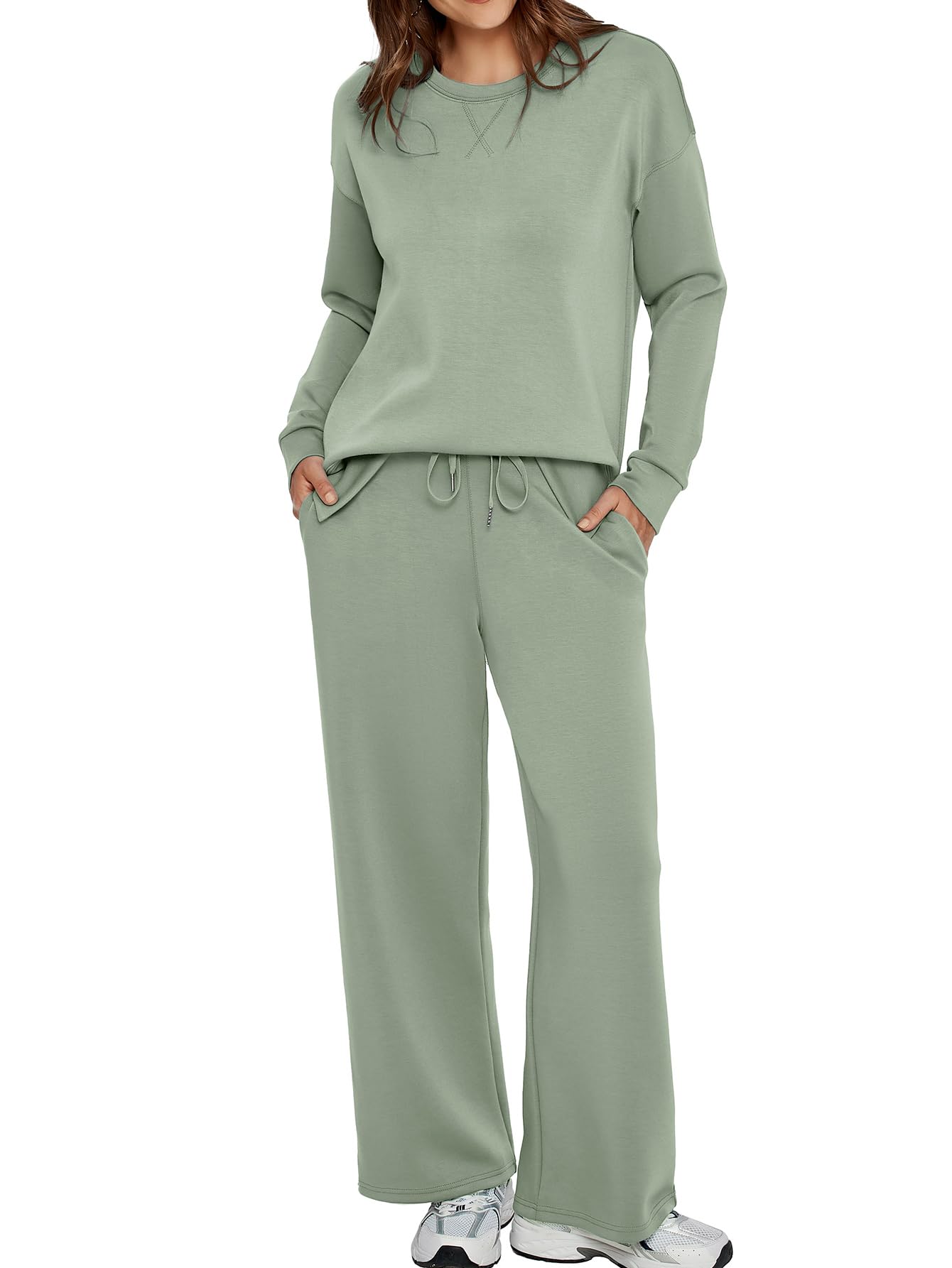 Women’s Pullover Tops Long Pants Casual Tracksuit Sets (Buy 2 Free Shipping)