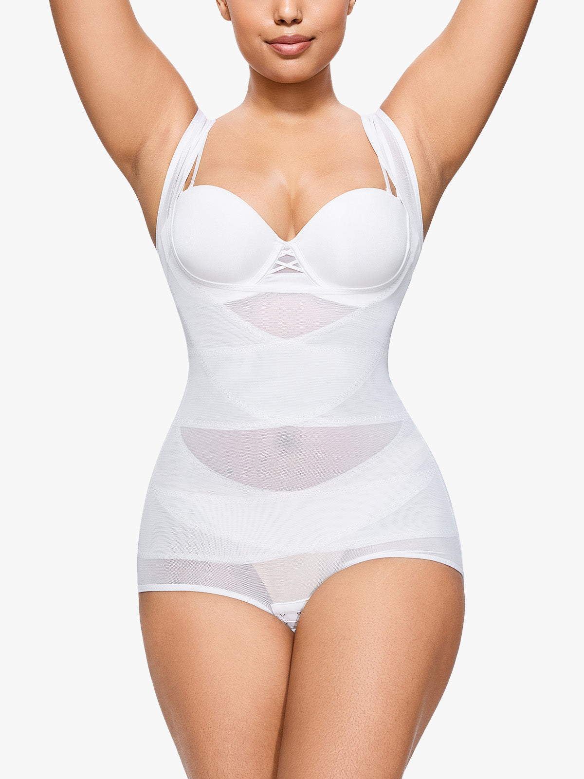 Tummy Control Mesh Slimming Girdles Shapewear Bodysuit(BUY ONE AND GET ONE FOR FREE)