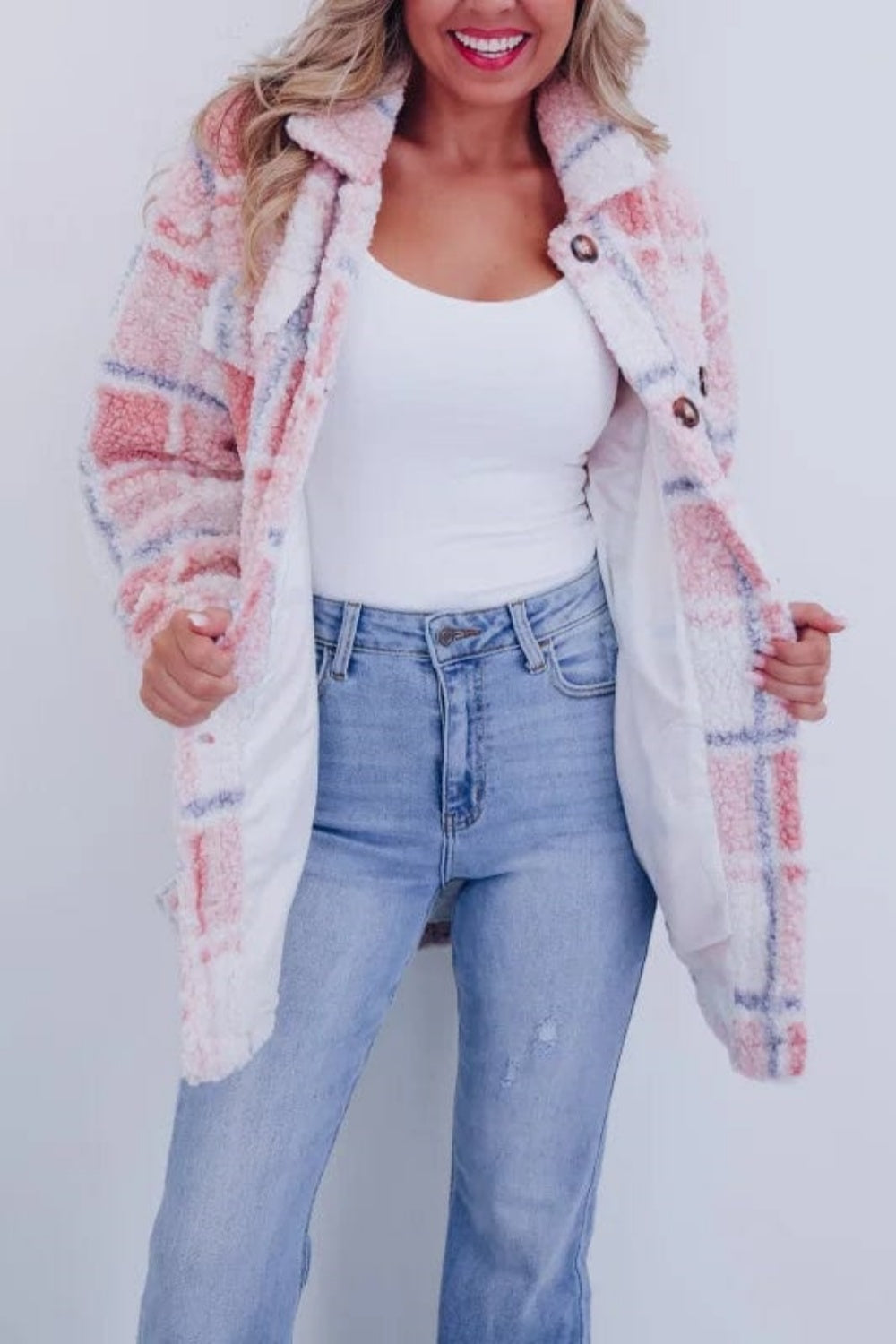 Women's Teddy Plaid Wool Jacket（Buy 2 Free Shipping）