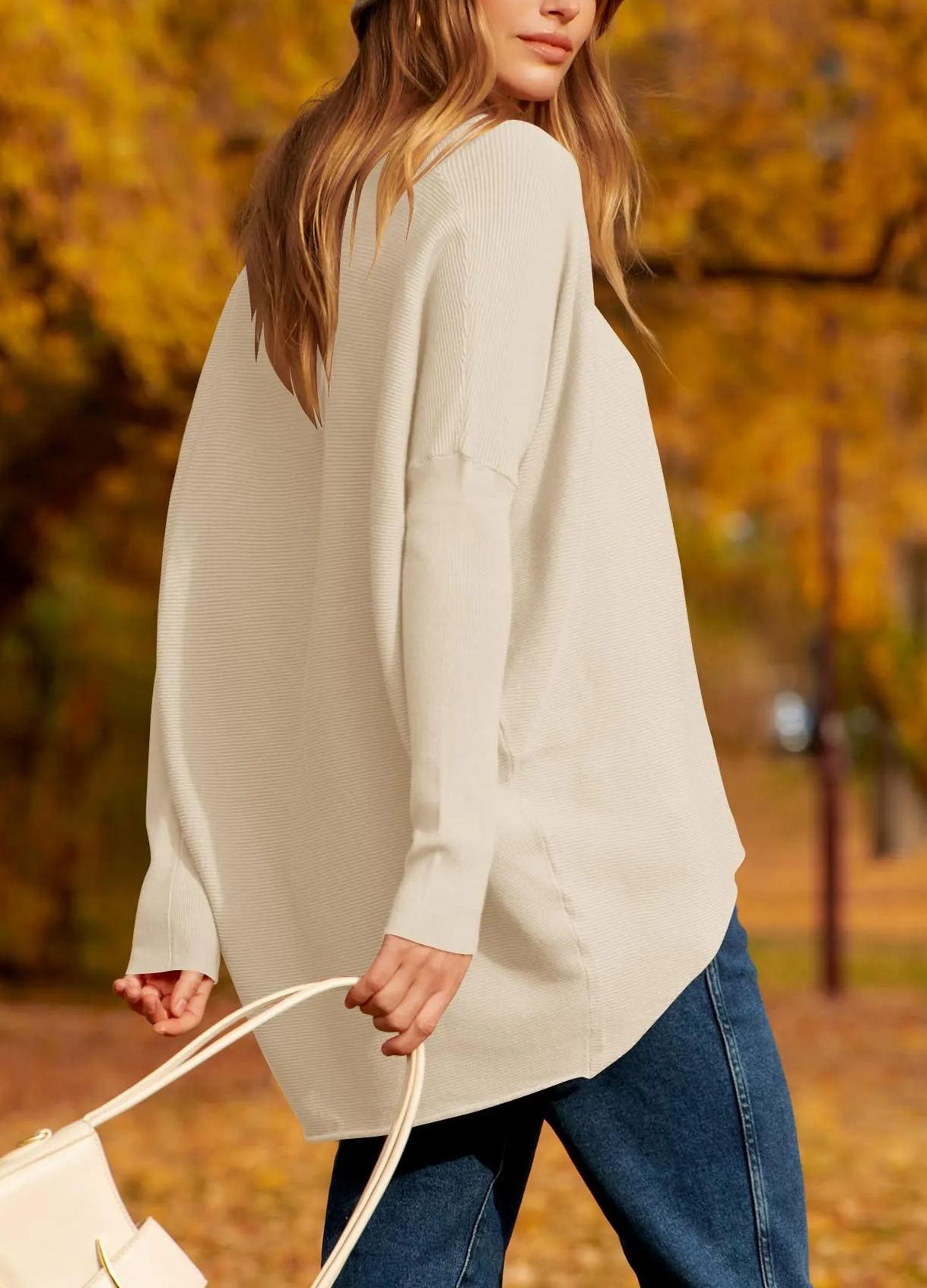 New Women's Dolman Sleeve Knitted Pullover Sweater (Buy 2 Free Shipping)