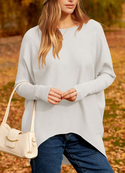 New Women's Dolman Sleeve Knitted Pullover Sweater (Buy 2 Free Shipping)