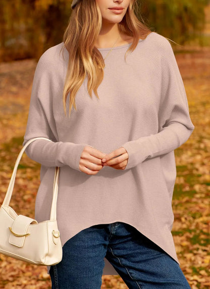 New Women's Dolman Sleeve Knitted Pullover Sweater (Buy 2 Free Shipping)