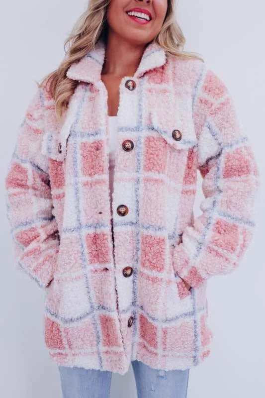 Women's Teddy Plaid Wool Jacket（Buy 2 Free Shipping）